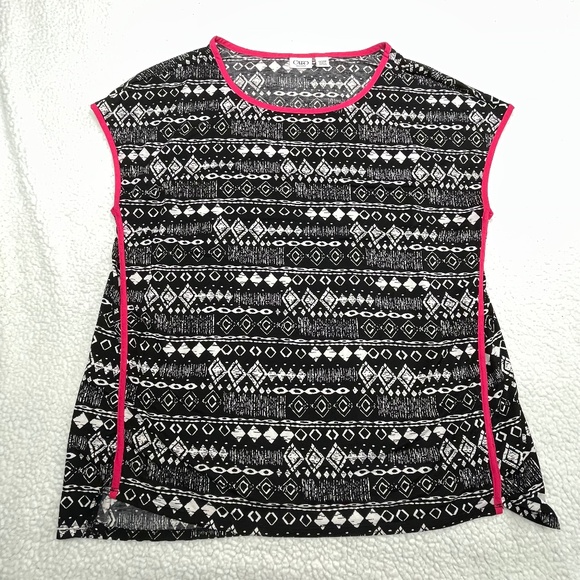 Women’s Cato Top, 18/20W Multi Black Top - Picture 1 of 12
